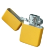 Żółta Zapalniczka Benzynowa Metalowa bez Wzorów w Jednolitym Kolorze