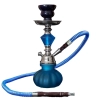 Błękitna Fajka Wodna Hookah Eldoro z Jednym Wężem 28,5 cm