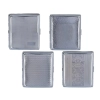Papierośnica Metalowa Srebrna 9,5x8 cm – Etui na Papierosy Różne Wzory