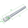 Chillum do Bonga Przejściówka do Fajki Wodnej Adapter do Bonia