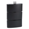Elegancka Piersiówka Stalowa 3 w 1 Czarna Gentelo 270 ml
