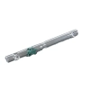 Fajka szklana "Liść" 12 cm - elegancka cygarniczka ze szkła