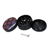 Kolorowy Młynek do Tytoniu Suszu Grinder Crusher z Listkami Marihuany D&K