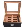 Humidor z Drewna Cedrowego Przeszklony Profesjonalne Pudełko do Cygar