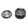 Młynek do Tytoniu Metalowy 3-częściowy w Stylu Reggae 4,5 cm Liść Marychy