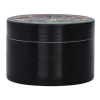 Czarny Grinder Młynek do Suszu Tytoniu Ziół CBD z Listkami Konopi Rasta