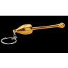 Fajka Metalowa Składana w Formie Breloka Mini do Kluczy Żółta