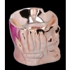 Popielniczka w Kształcie Czaszki z Chromowanym Połyskiem Różowe Złoto