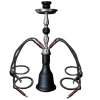 Czarna Duża Shisha Szisza Fajka Wodna Hookah 4 Węże Wysokość 52 cm Eldoro