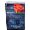 Etui na papierosy w stylu jeansowym z motywem róży, 20 szt.