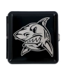 Papierośnica z Gotowym Grawerem Rekina Czarna Gentelo