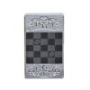 Zapalniczka Prezentowa z Krzesiwem Szachownica z Regulacją Gentelo Srebrna