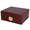 Profesjonalny Humidor Cedrowy W Brązowym Wykończeniu 22x26x11 Cm