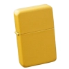 Żółta Zapalniczka Benzynowa Metalowa bez Wzorów w Jednolitym Kolorze