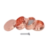 Crusher Grinder Młynek do Tytoniu Suszu Ziół CBD 4-częściowy Rose Gold