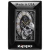 Zapalniczka Benzynowa Wiatroodporna Zippo Skull Clock