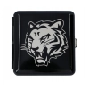 Papierośnica z Gotowym Grawerem Tygrysa Czarna Gentelo