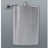 Metalowa Piersiówka Klasyczna Płaska Srebrna Stal Nierdzewna 300ml