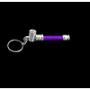 Fajka Metalowa Składana w Formie Breloka Mini do Kluczy Fioletowa