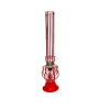 Akrylowe Bongo Wodne Przezroczyste w Czerwone Paski, 21cm