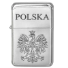 Zapalniczka Benzynowa Gentelo z Polskim Orłem, Srebrna