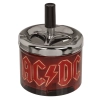 Czerwona Popielniczka Metalowa Zamykana Obrotowa AC/DC dla Muzyka Rockmena