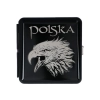 Papierośnica z Gotowym Grawerem Głowy Orła Czarna Gentelo