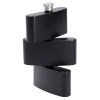 Elegancka Piersiówka Stalowa 3 w 1 Czarna Gentelo 270 ml