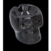 Czarna Popielniczka w Kształcie Czaszki Dekoracyjna Ceramiczna 8 x 8 cm
