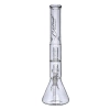 Bongo Szklane Chillout 45 cm Kolba Podwójny Perkolator Fajka Wodna