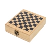 Zestaw z Kompletem Akcesoriów do Wina z Szachami w Drewnianym Pudełku