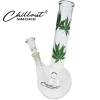 Bongo szklane Chillout Smoke 18 cm Fajka Wodna Liście Marihuany