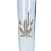 Bongo Szklane Chillout Smoke 46 cm Fajka Wodna Liść Marihuany 50 mm