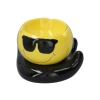 Żółta Ceramiczna Popielniczka Buźka z Okularach- Emoji z Charakterem