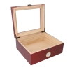 Humidor z Drewna Sosnowego Pojemnik do Przechowywania Cygar z Szybką