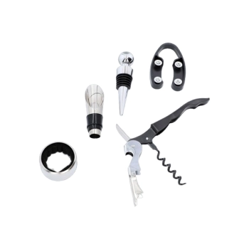 Zestaw Akcesoriów Winiarskich w Kształcie Butelki do Wina na Prezent