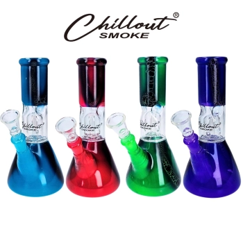 Bongo Szklane Fajka Wodna z Filtracją Dymu i Lodową Komorą z Graffiti