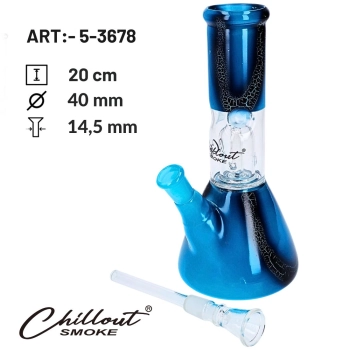 Bongo Szklane Fajka Wodna z Filtracją Dymu i Lodową Komorą z Graffiti