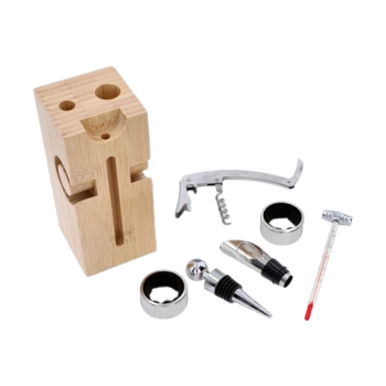 Zestaw do Wina w Formie Pudełka Drewnianego Wypełnionego Akcesoriami