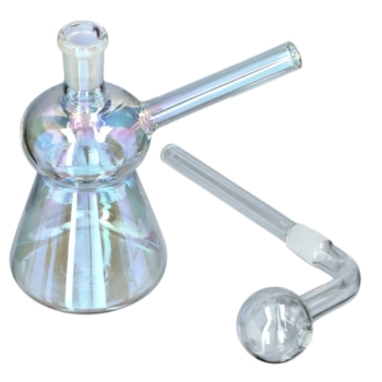 Szklane Bongo do Olejku Fajka Wodna Mini Bubbler Chillout Smoke