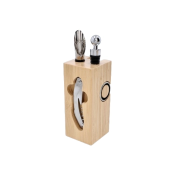 Zestaw do Wina w Formie Pudełka Drewnianego Wypełnionego Akcesoriami