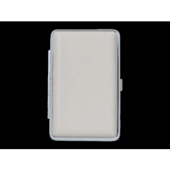 Papierośnica Skórzana SLIM na Cienkie Papierosy Jasny, Gołębi Szary Kolor