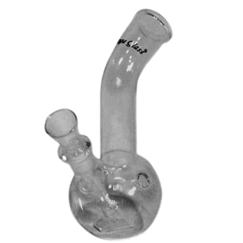 Fajka Wodna Szklana Bonio Bongo z Grubego Szkła Przezroczysta 12 cm