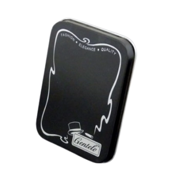 Srebrna Zapalniczka Benzynowa Gentelo z Czarnym Wzorem