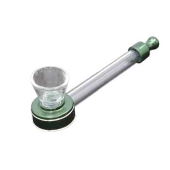 Cygarniczka Szklana Lufka Fifka Fajeczka z Ustnikiem 11 cm Zielona