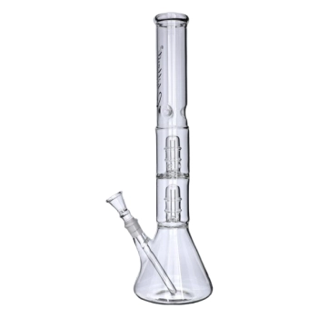 Bongo Szklane Chillout 45 cm Kolba Podwójny Perkolator Fajka Wodna