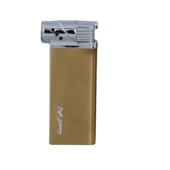 Złota ze Srebrnym Korpusem Zapalniczka Fajkowa Płomieniowa Regulowana