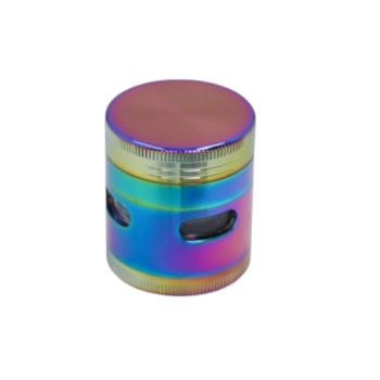 Crusher Grinder Młynek do Tytoniu Suszu Ziół CBD 4-częściowy Tęczowy