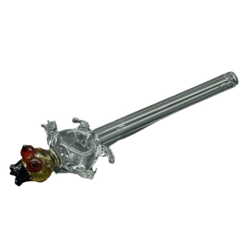 Cygarniczka Szklana Fifka Lufka w Formie Łyżeczki STRANGE EYES 16 cm