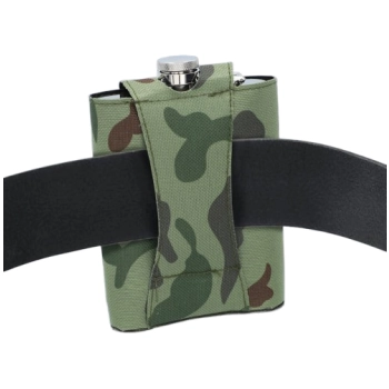 Elegancki Zestaw Piersiówka z Kieliszkami Lejkiem i Sztućcami Turystycznymi